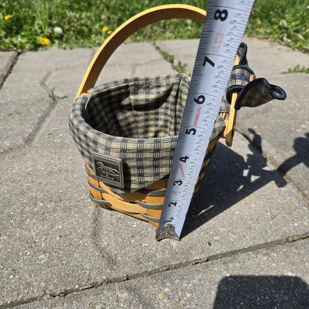 Longaberger Crawford Barn Small Basket Fabric‎ Liner